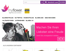 Tablet Screenshot of myflower.ch